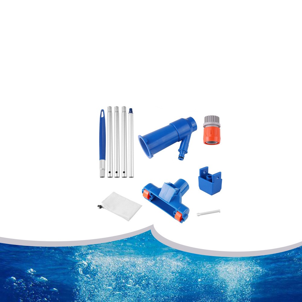 Portable Pool Vacuum Jet. Product information: Applicable swimming pool type: private villa swimming pool, Product Name: cleaning tools, High efficiency filter: arbitrary, Swimming pool volume: arbitrary. Packing list: 1*Quick, 1*connerctor, 1*Inlet, 5*Po