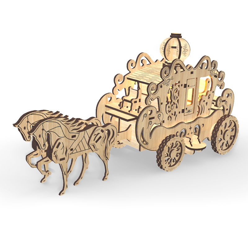 Princess Amelia Carriage Puzzle Toy Image