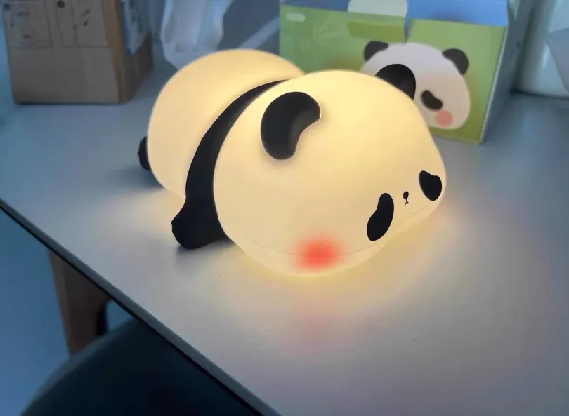 Cute Silicone Night Lights Sheep Cartoon Bedroom Lamp For Children's Room Decor Rechargeable Timing Dimming Sleep Night Light – image 9