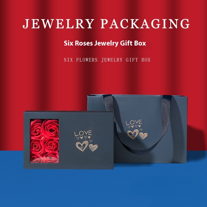 Six Rose Gift Box