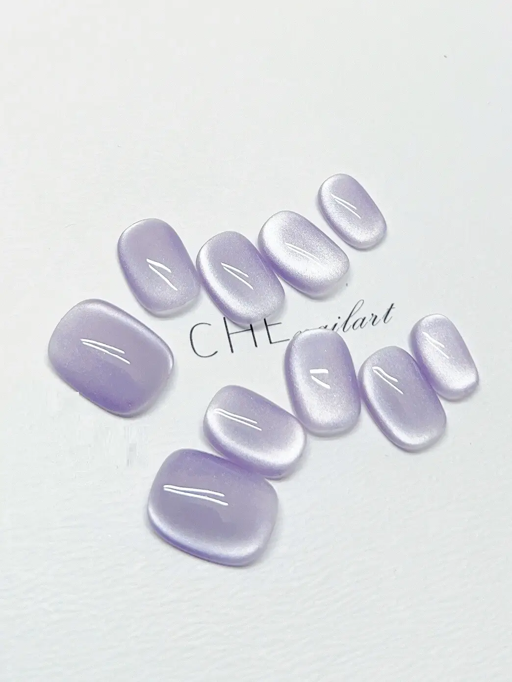 Purple Cat Eye Solid Handmade Wearing Armor Short Style