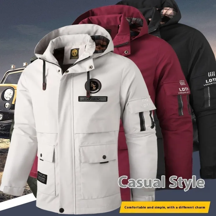 Coat Foreign Trade Hooded Jacket Waterproof Outdoor