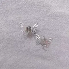 Metal Butterfly Small Jaw Clip Side Bangs Hair Clip For Broken Hair - 2Cm Small Butterfly White K - View 1