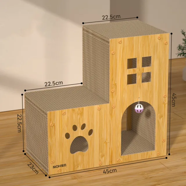 Corrugated Paper Scratch resistant Multifunctional Cat Scratch Board Cat Nest Large Multifunctional Chair - Shop at LoveMi