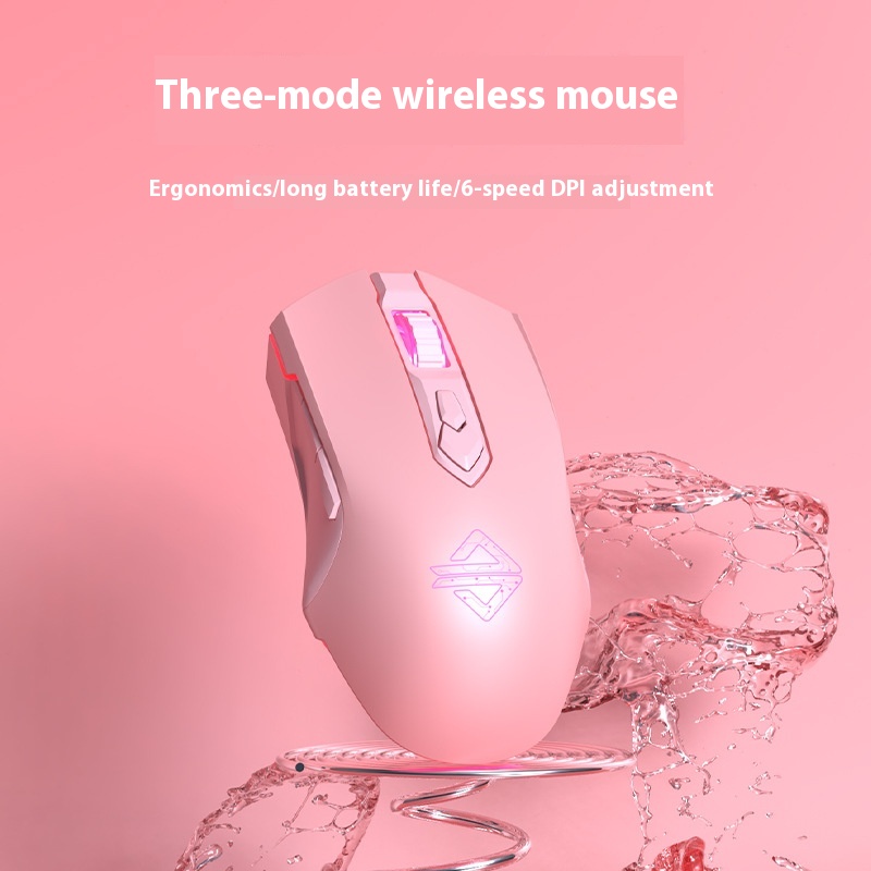 AJ52PRO Three-model Wireless Gaming Mouse