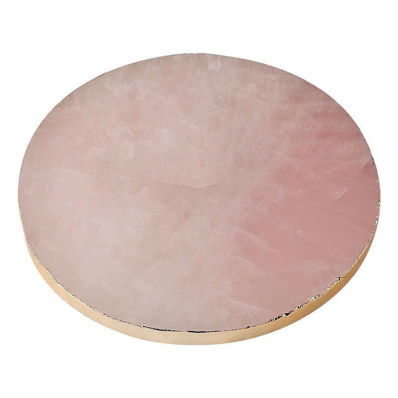 Pink Crystal Round Coaster