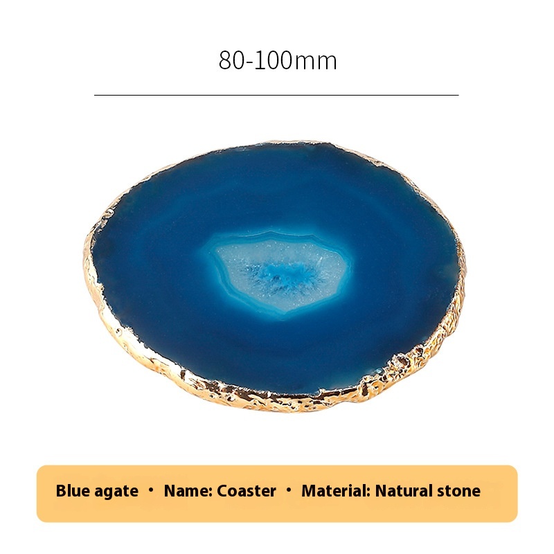 Blue Agate Slices Coaster