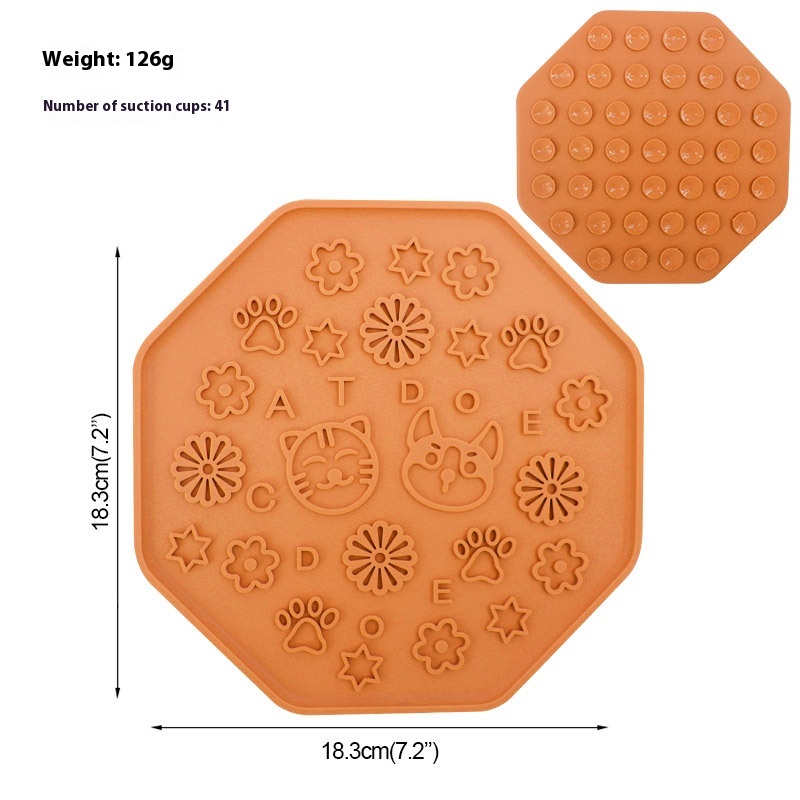 Octagonal Dogs And Cats Orange