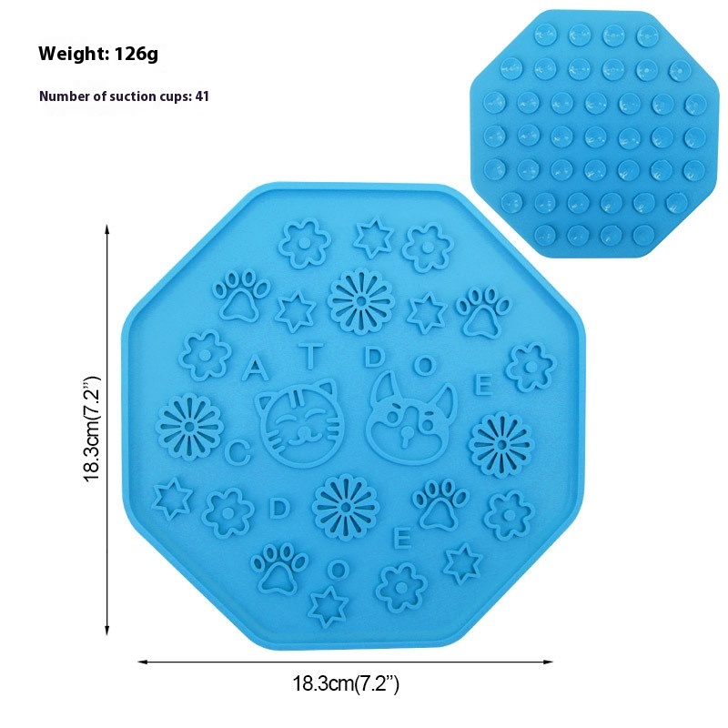 Octagonal Dogs And Cats Blue