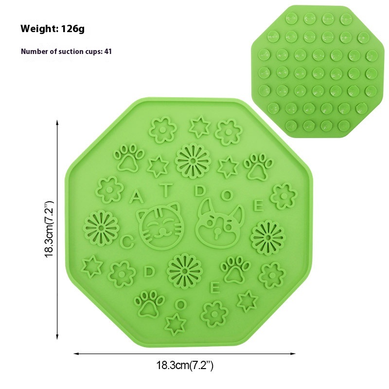 Octagonal Dogs And Cats Green