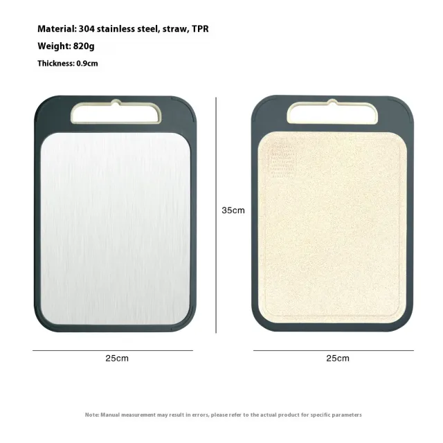 304 Stainless Steel Cutting Board Double sided Available Dark Gray - Shop at LoveMi