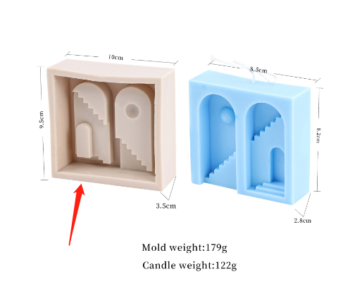 Moule à Bougies Cube en Silicone — Kit DIY pour Bougies Artisanales 6