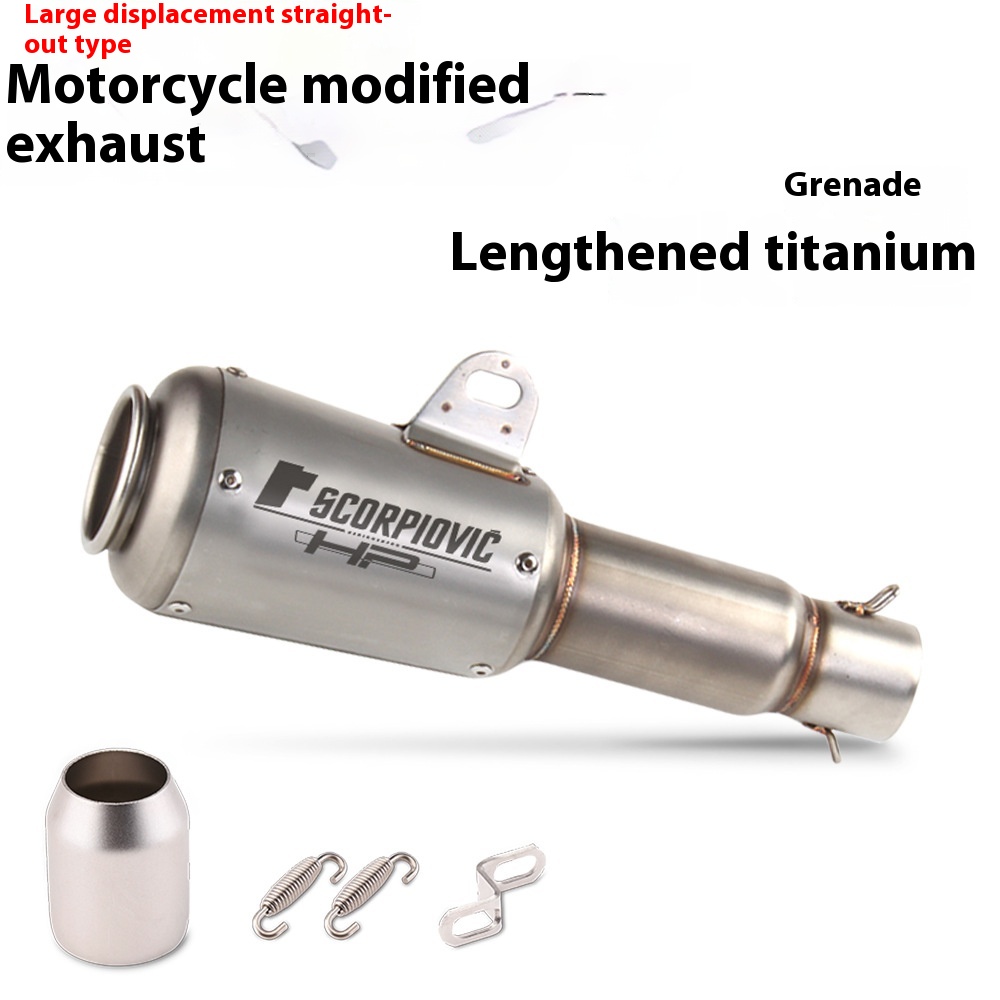 Motorcycle Modification Flower Cover Barrel Exhaust Pipe Universal - Image 11