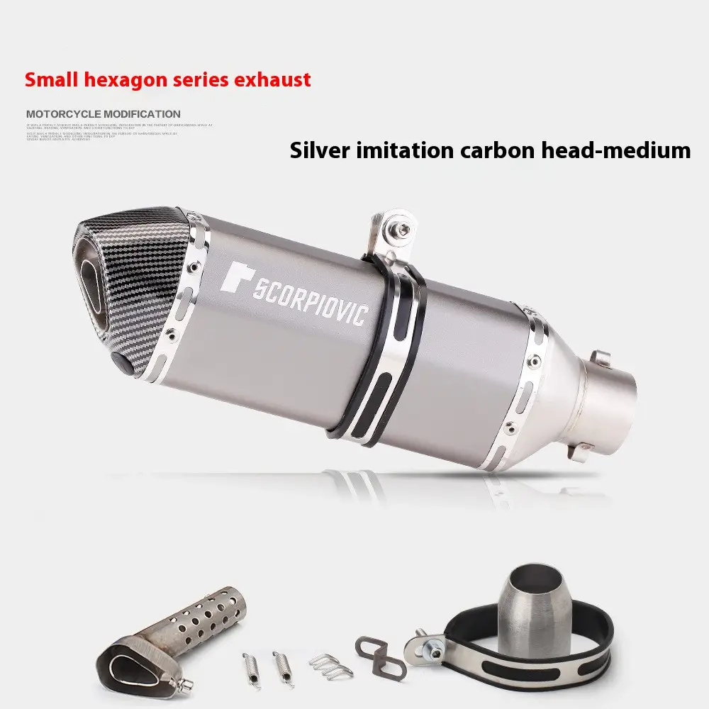Motorcycle Modified Exhaust Pipe Small Hexagonal