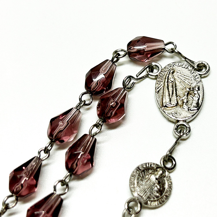 White Copper Wire Connecting Shackle High Transparent Multi-section Water Drop Beads Five-end Ben Du Necklace