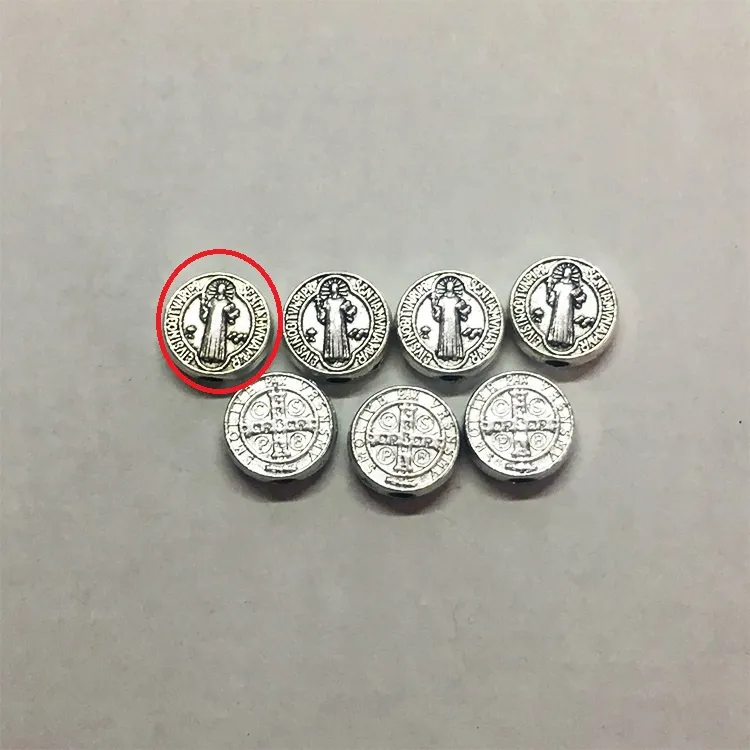 DIY Alloy Round Straight Bracelet Necklace Ornament Special Accessories - Silver