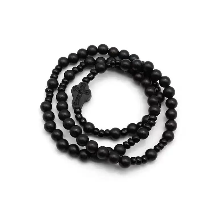 Blackwood Ebony Elastic Three-ring Winding Bracelet Ornament