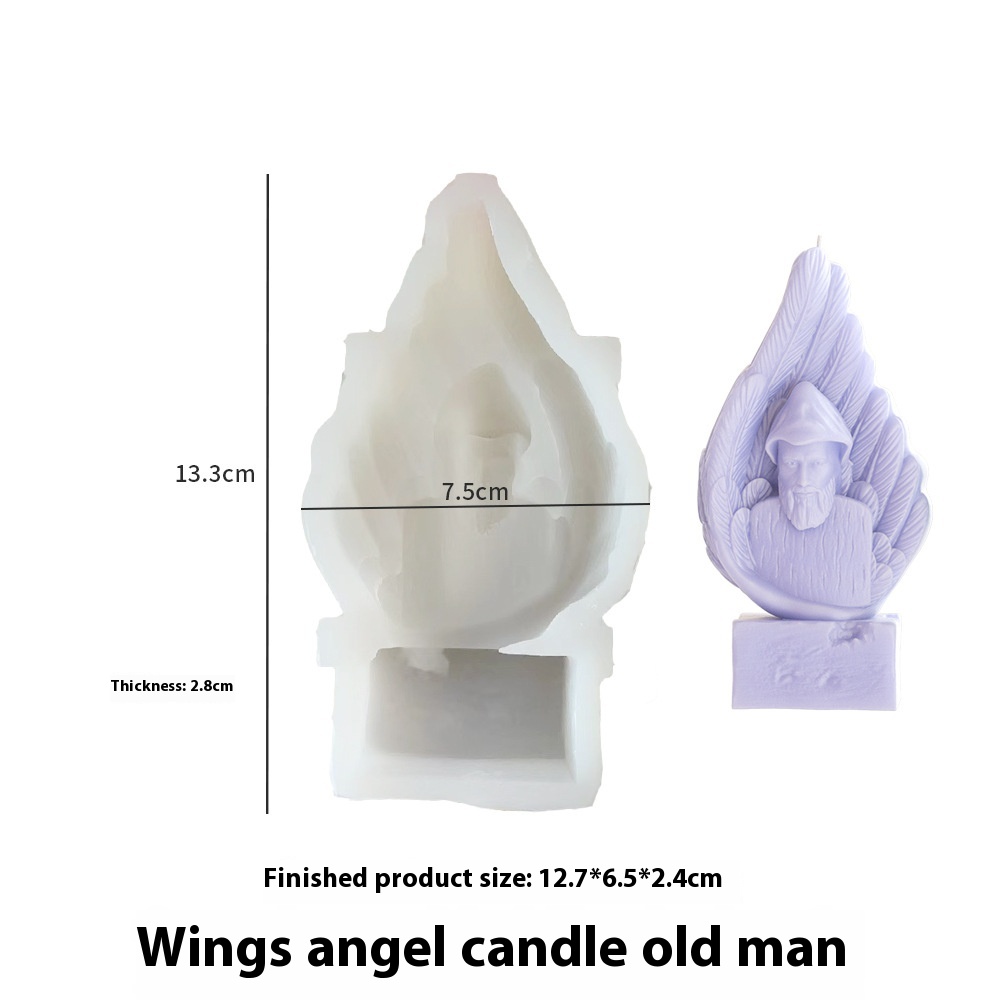 Wings Angel Candle Old Man