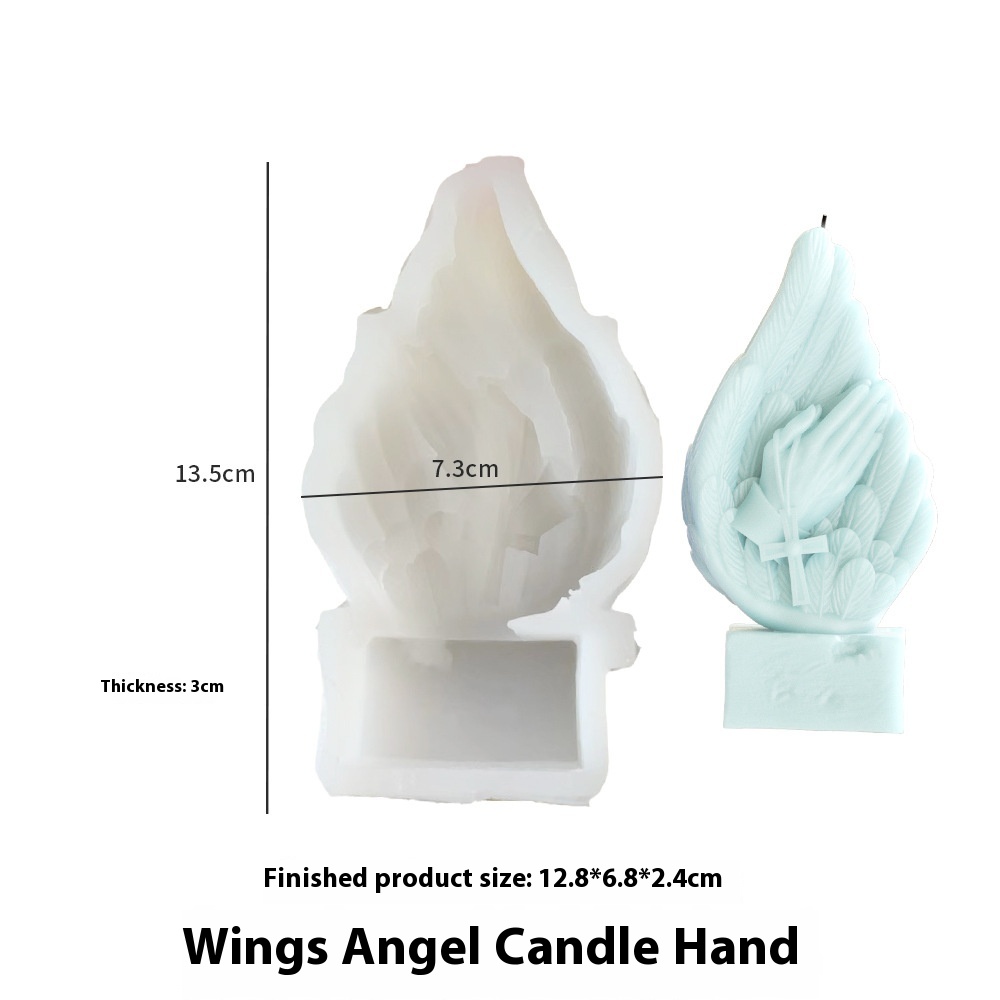 Wings Angel Candle Hand