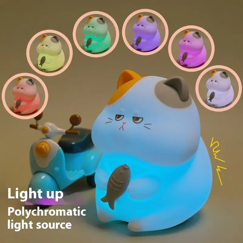 Greedy Cat Small Desktop Cartoon Creative Night Light