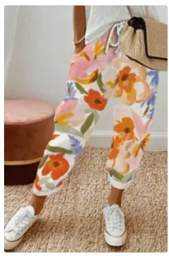 Women's Fashion Cotton Linen Solid Color Casual Pants - 2Style-3Xl