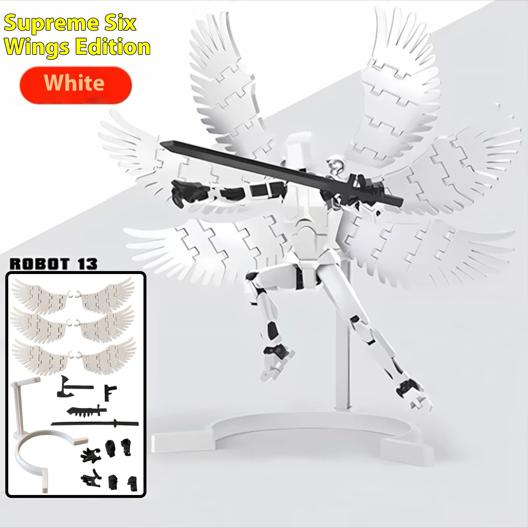 White Six Wing Angel