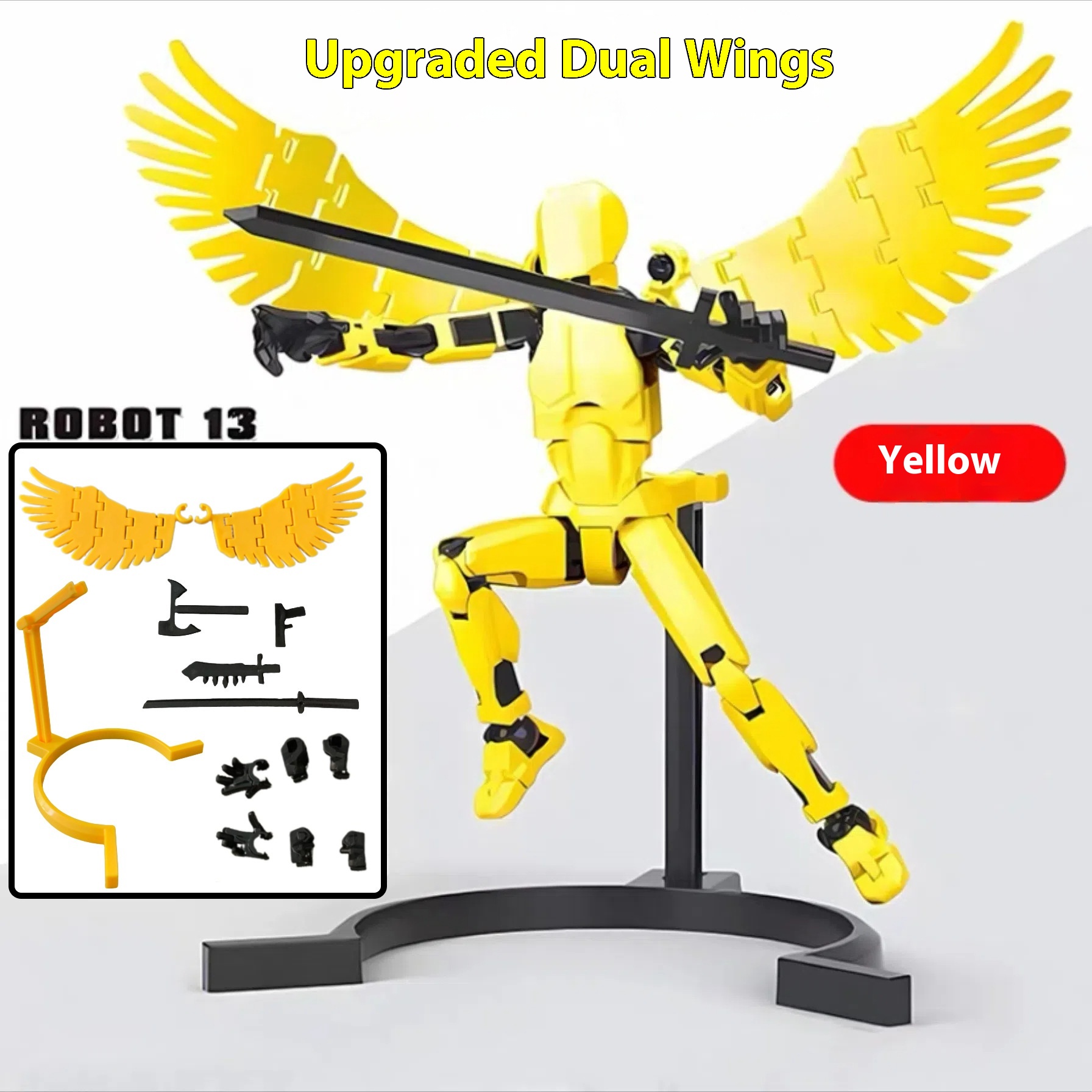 yellow two wing angel