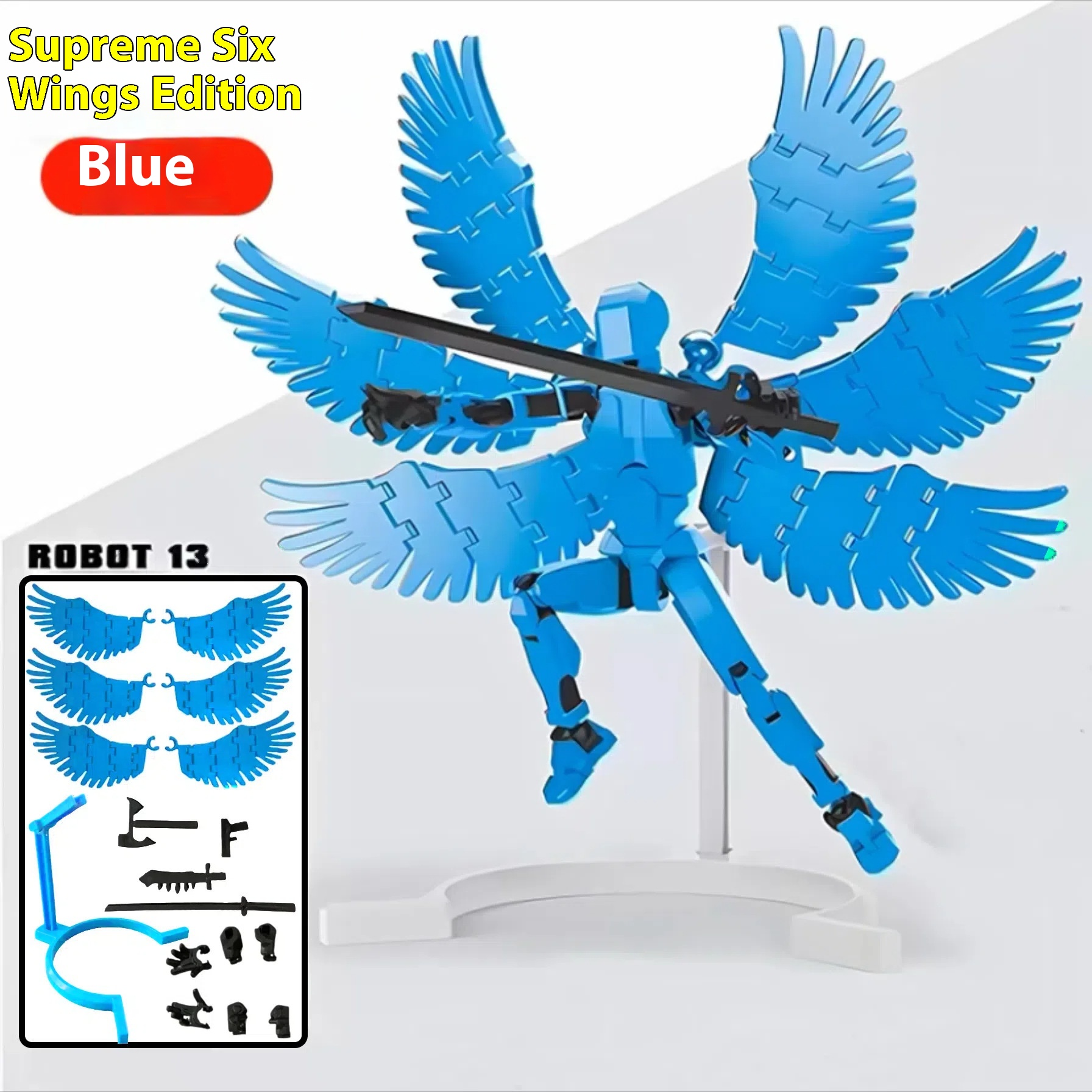 blue Six Wing Angel