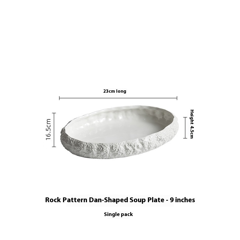 9 Rock Pattern Soup Plate