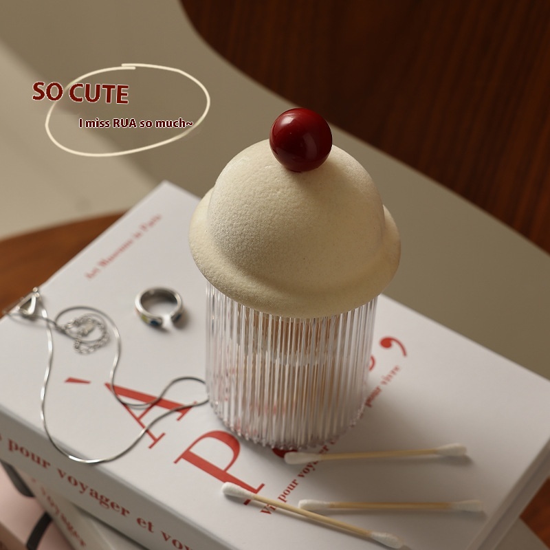 Restaurant Toothpick Box Desktop Dental Floss Box Creative Cotton Swab Storage Box Transparent Jar With Lid