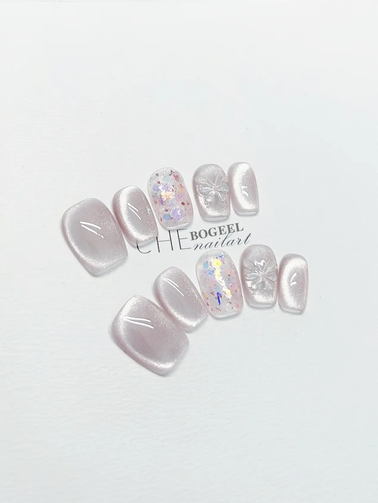 Short Manicure Cat's Eye Pure Desire
