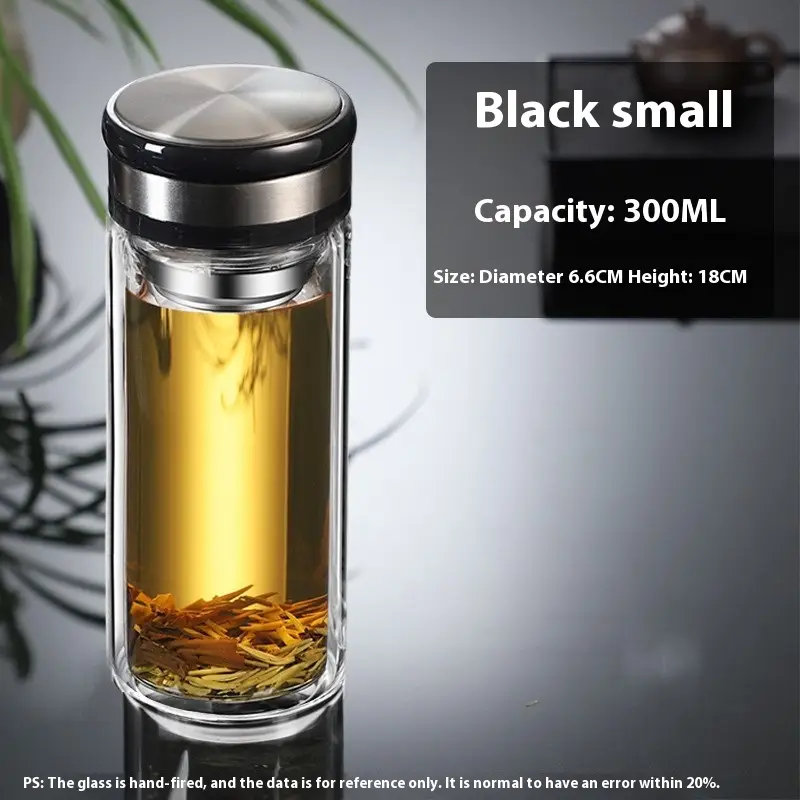 Double Layered Glass Cup With Large Capacity Insulation