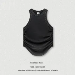 American Street Style Vest Sexy - Fried Snowflake-M - View 1
