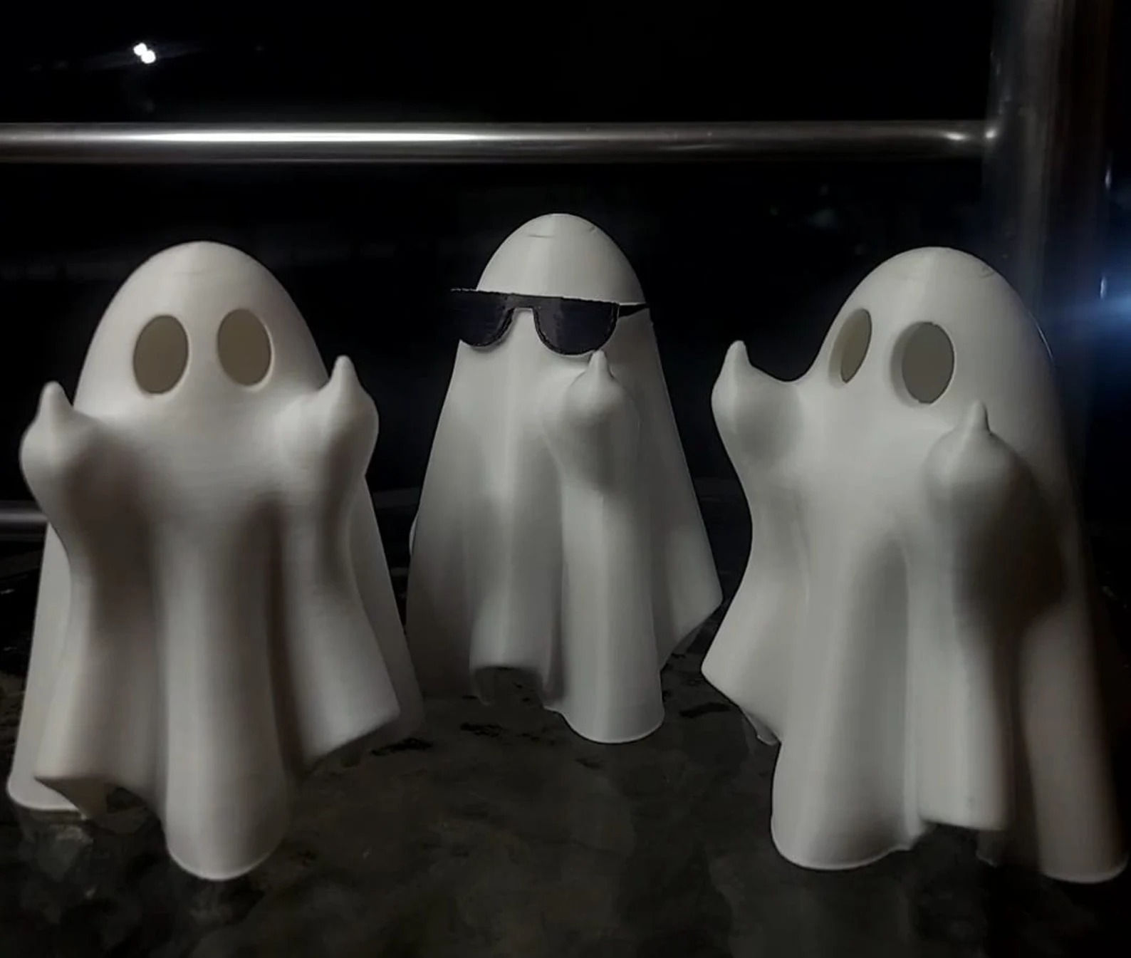 Ghosts wearing sunglasses