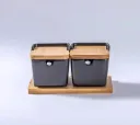 2Pcs A Set Black