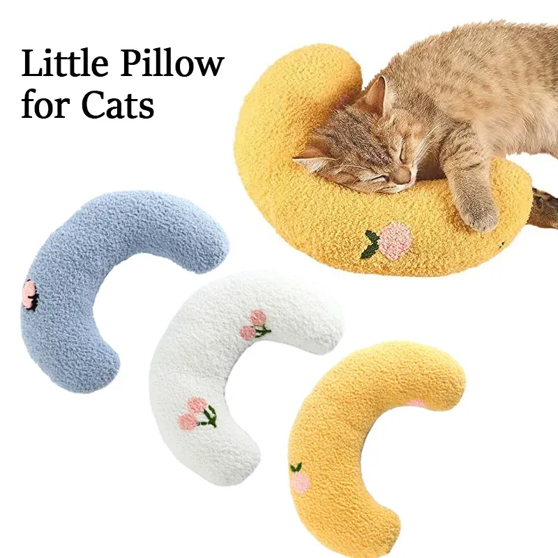 Little Pillow For Cats Fashion Neck Protector Deep Sleep Puppy U-Shaped Pillow Pets Pillow Kitten Headrest Dog Sleeping Pillow Pet Products – image 7