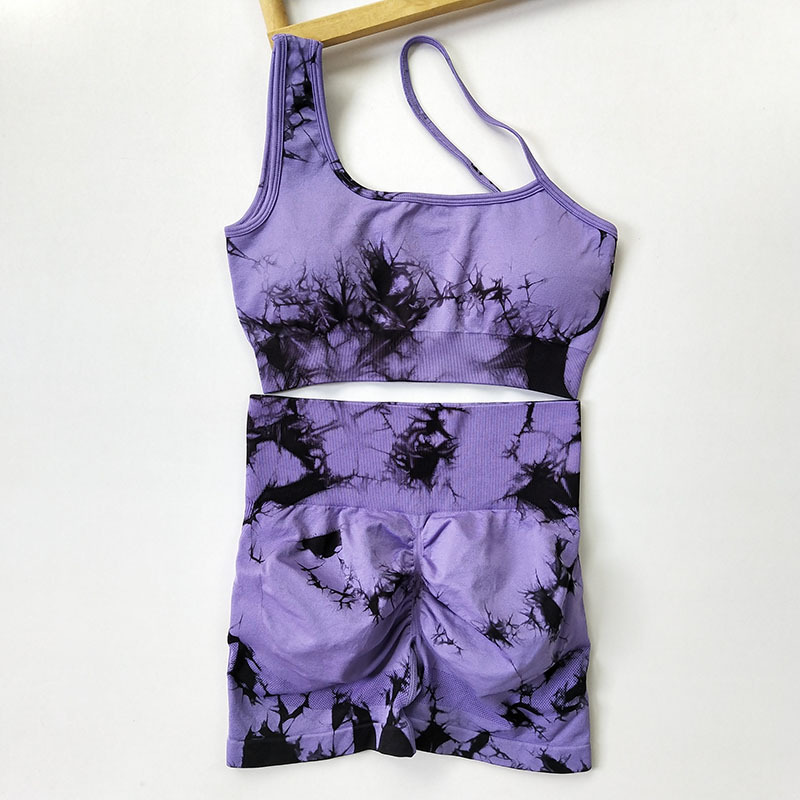 Dyed Black And Purple Suit