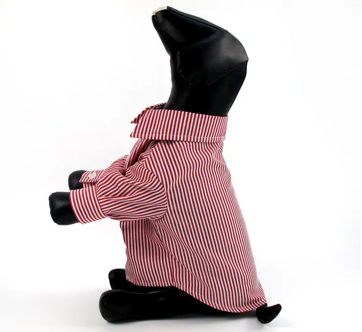 Pet Clothes Puff Sleeve Stripes
