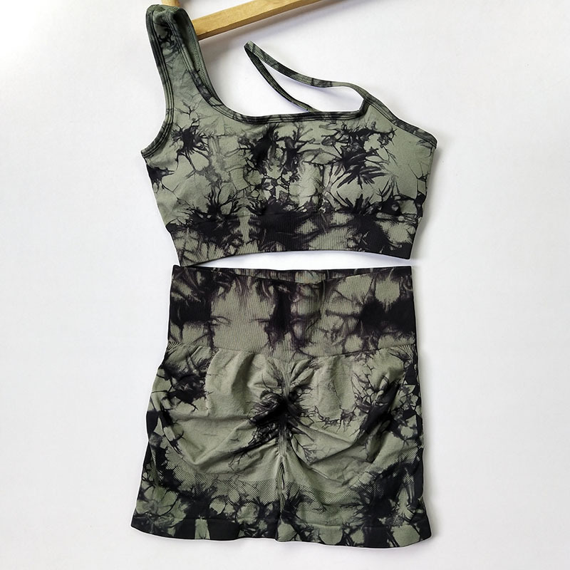 Dyed Black And Green Suit