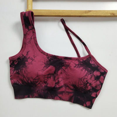 Dyed Wine Red Bra