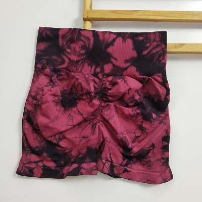 Dyed Wine Red Shorts