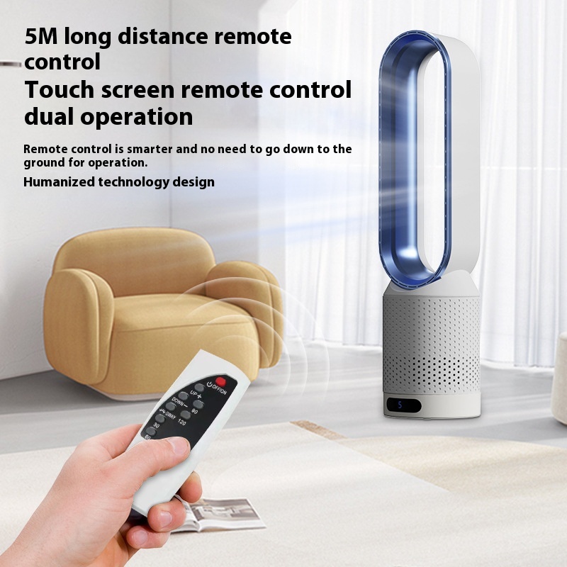 Ventilateur Tour Sans Pale — Purification Air Ioniseur Silencieux 8 Vitesses Télécommande 2
