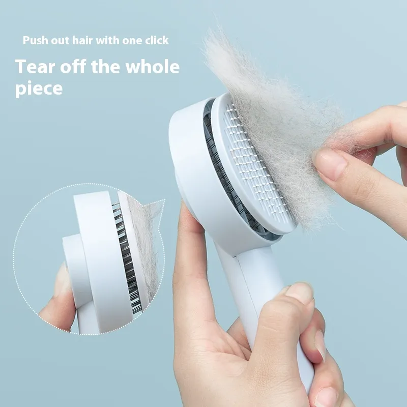 Pet Needle Comb Hair Remover Brush Dog And Cat Pet Comb Self Cleaning Massage Brushes Grooming Supplies – image 3