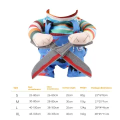Pet Halloween Costume Cat Funny Outfit With Adjustable Straps Scissor-Shaped Suit Cosplay Halloween Christmas Clothes For Dogs - B02407 Scissor Hand - View 1