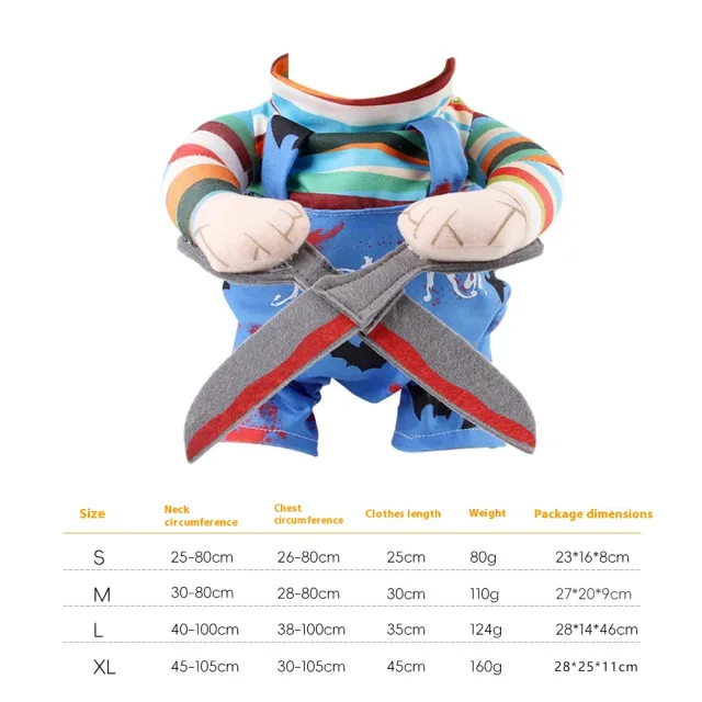 Pet Halloween Costume Cat Funny Outfit With Adjustable Straps Scissor Shaped Suit Cosplay Halloween Christmas Clothes For Dogs B02407 Scissor Hand - Shop at LoveMi