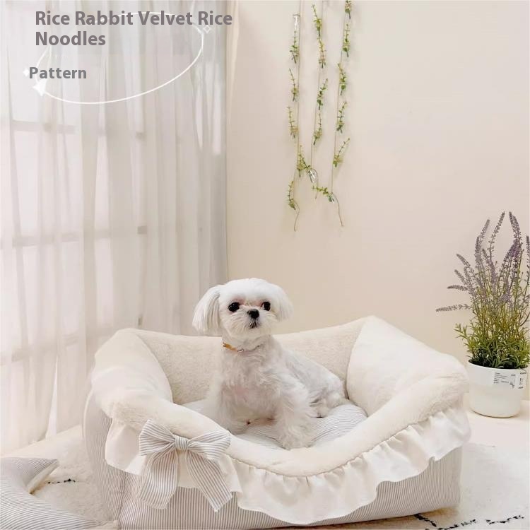 M Dehaired Angora Beige Stripe