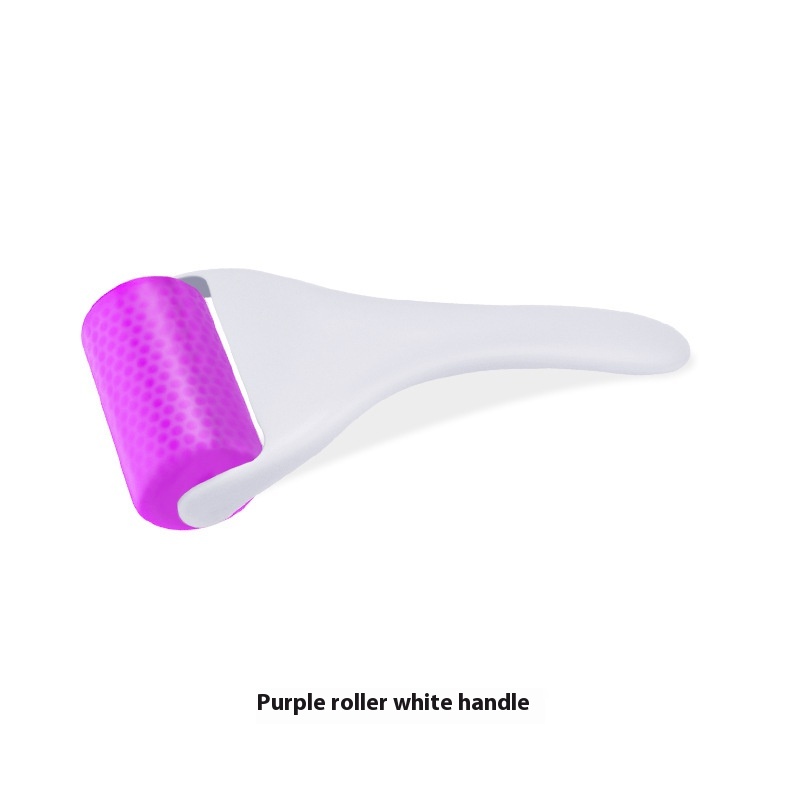 White Handle Purple Wheel