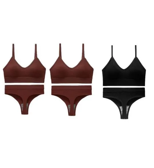 Small Chest Push up Thin Without Steel Ring Plus Size Sports Bra Set Ccb - Shop at LoveMi