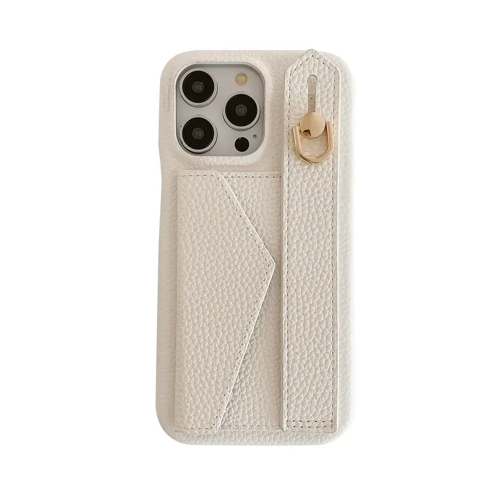 Simple Solid Color Wallet Card Case Phone Case