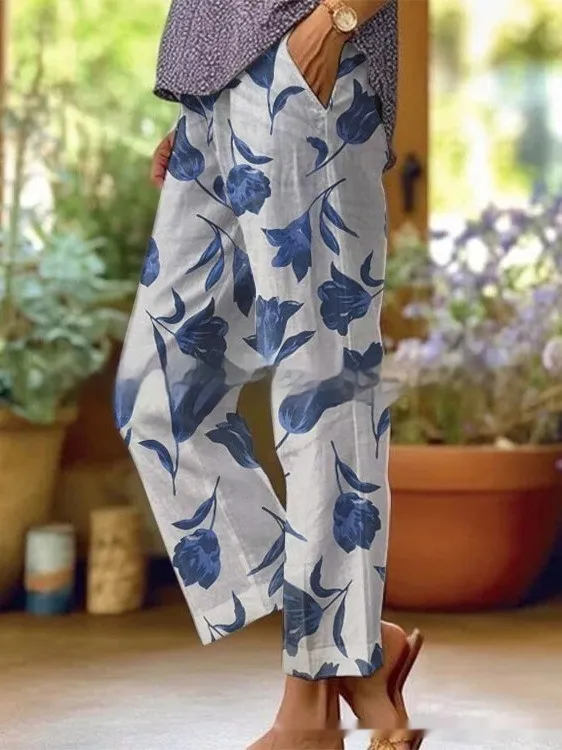 3D Digital Printing High Waist Drawstring Baggy Pants Women 03Style S - Shop at LoveMi
